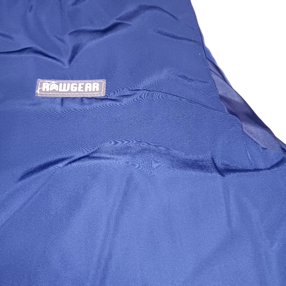 RAWGEAR WOMENS SMALL  Insulated Zip Front Puffer Hoodie Vest Navy Double Zipper - Picture 7 of 9